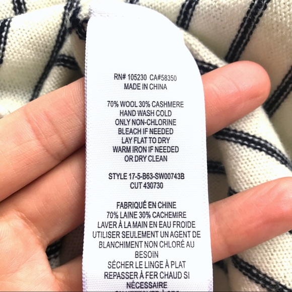 ⚓️ JOIE DELBIN CASHMERE WOOL BLEND CREAM COLD SHOULDER SWEATER! - Picture 10 of 12